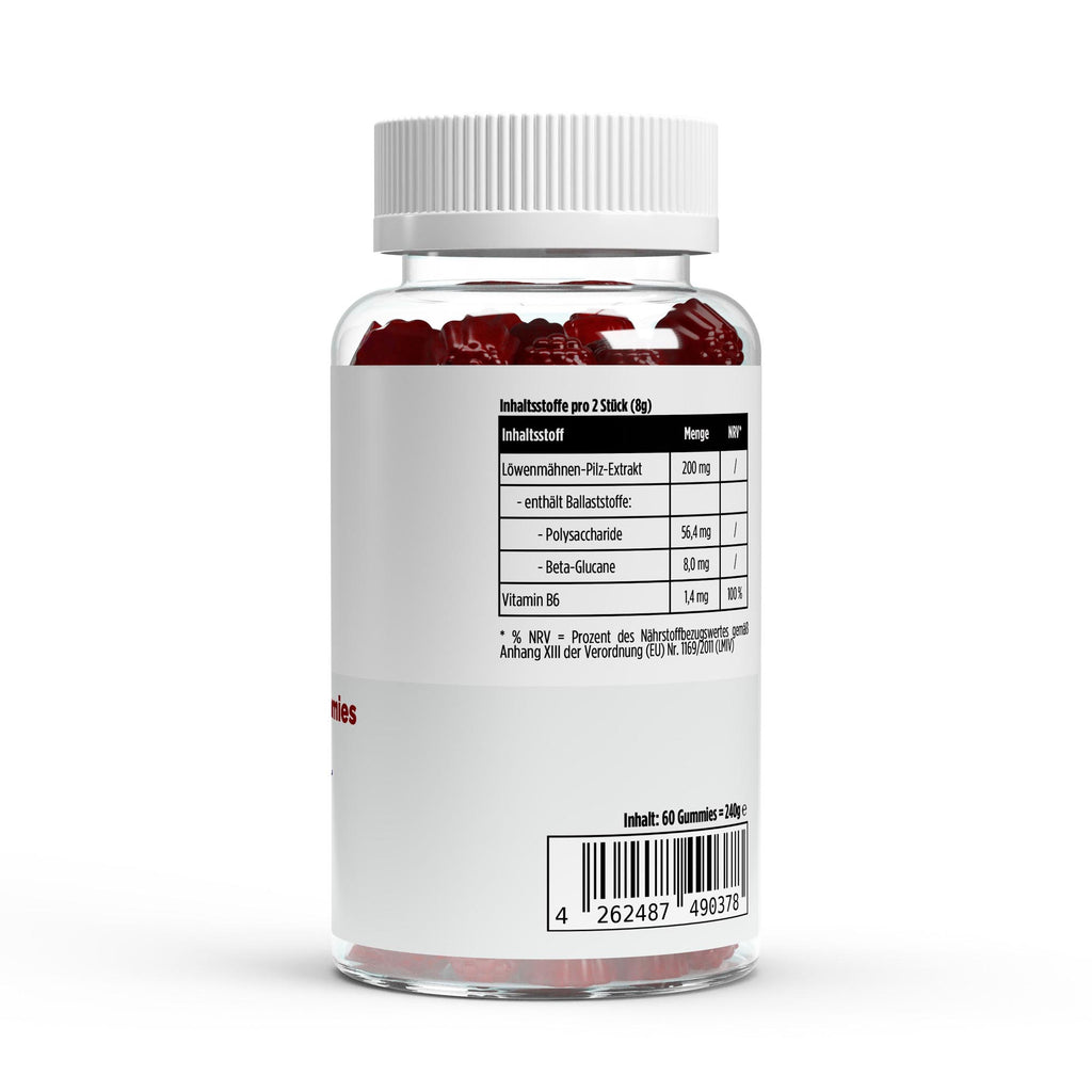 Mind - Löwenmähne und Vitamin B6 Gummies