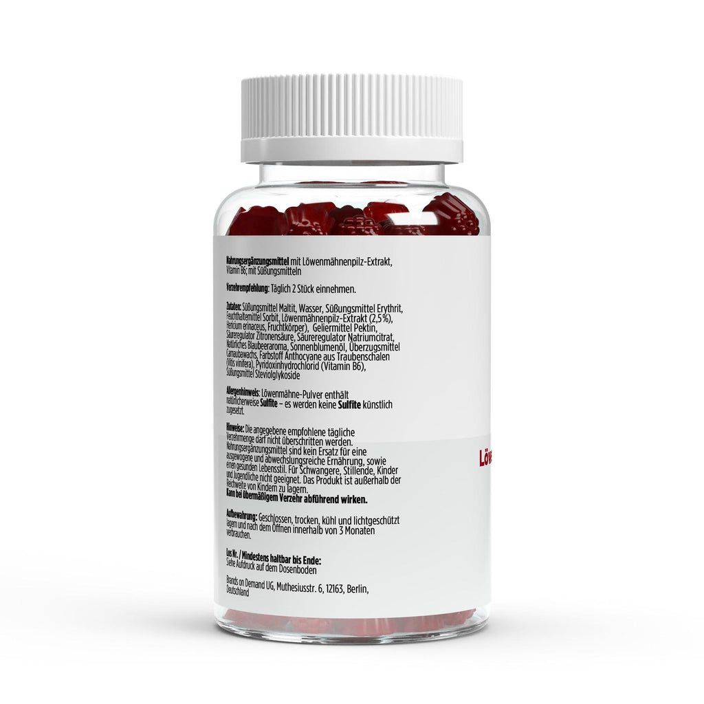 Mind - Löwenmähne und Vitamin B6 Gummies